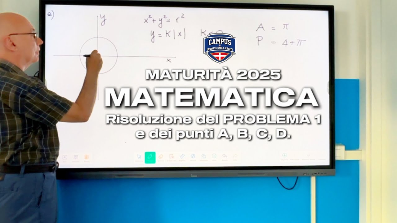 Maturità 2025 - Risoluzione del problema 1 della prova di matematica