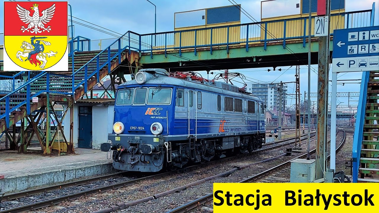 Stolica Podlasia Białystok -  Pociągi na stacji