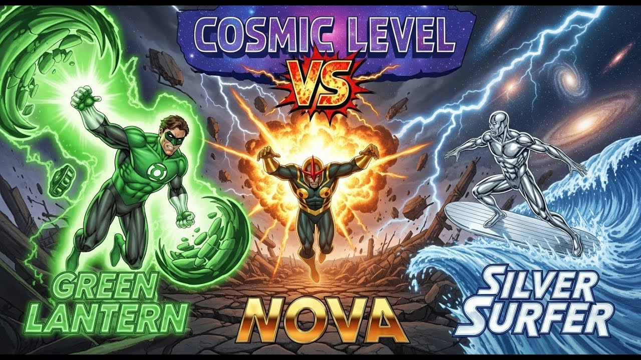 Who Wins? Green Lantern vs Nova vs Silver Surfer | Ultimate Cosmic Battle