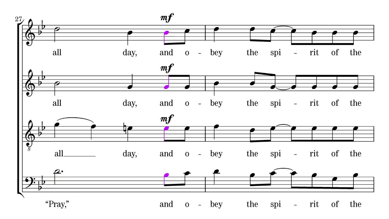 Ryckeghem: I'm Gonna Sing, tenor emphasized