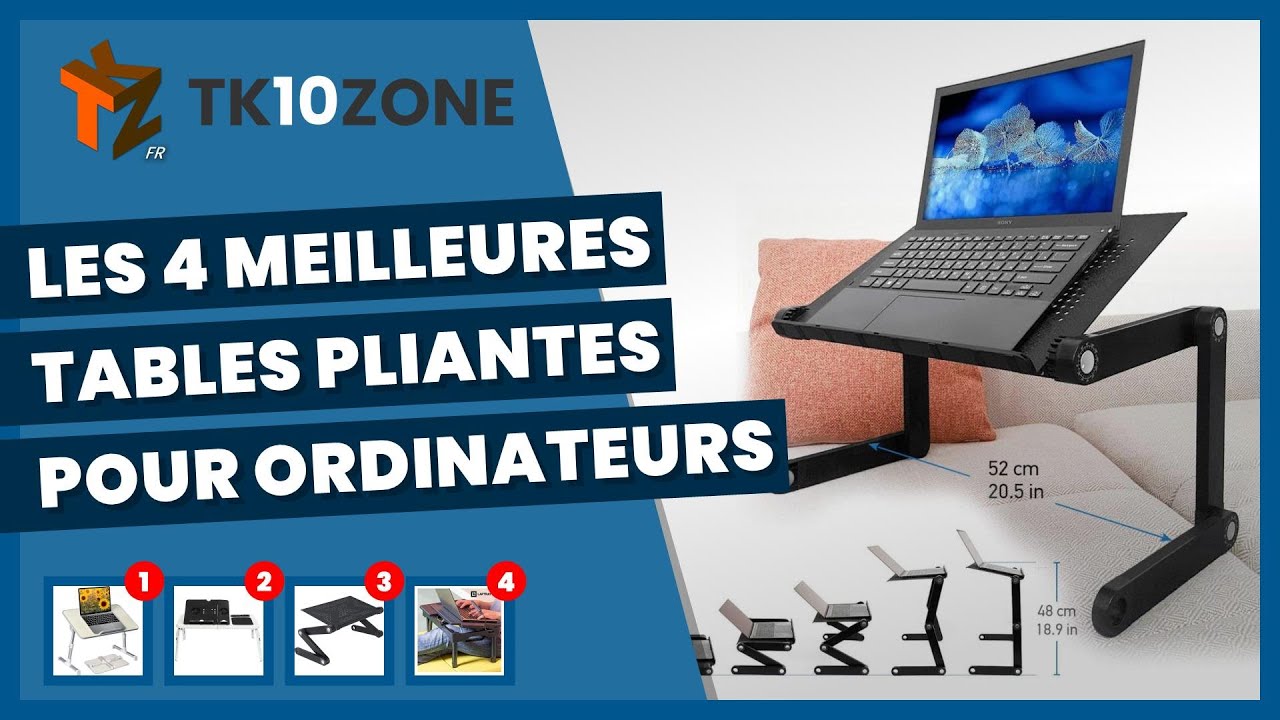 Les 4 meilleures tables pliantes pour ordinateurs