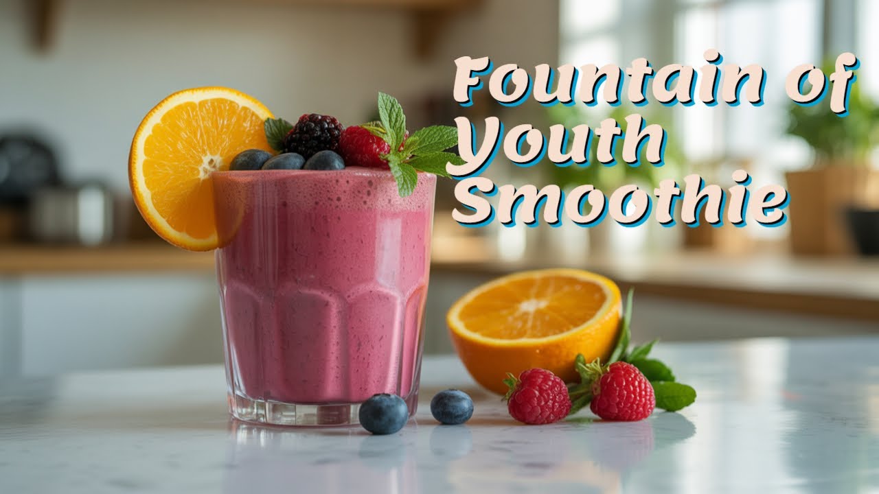 Fountain of Youth Smoothie | Anti-Aging Recipe with Antioxidants & Superfoods
