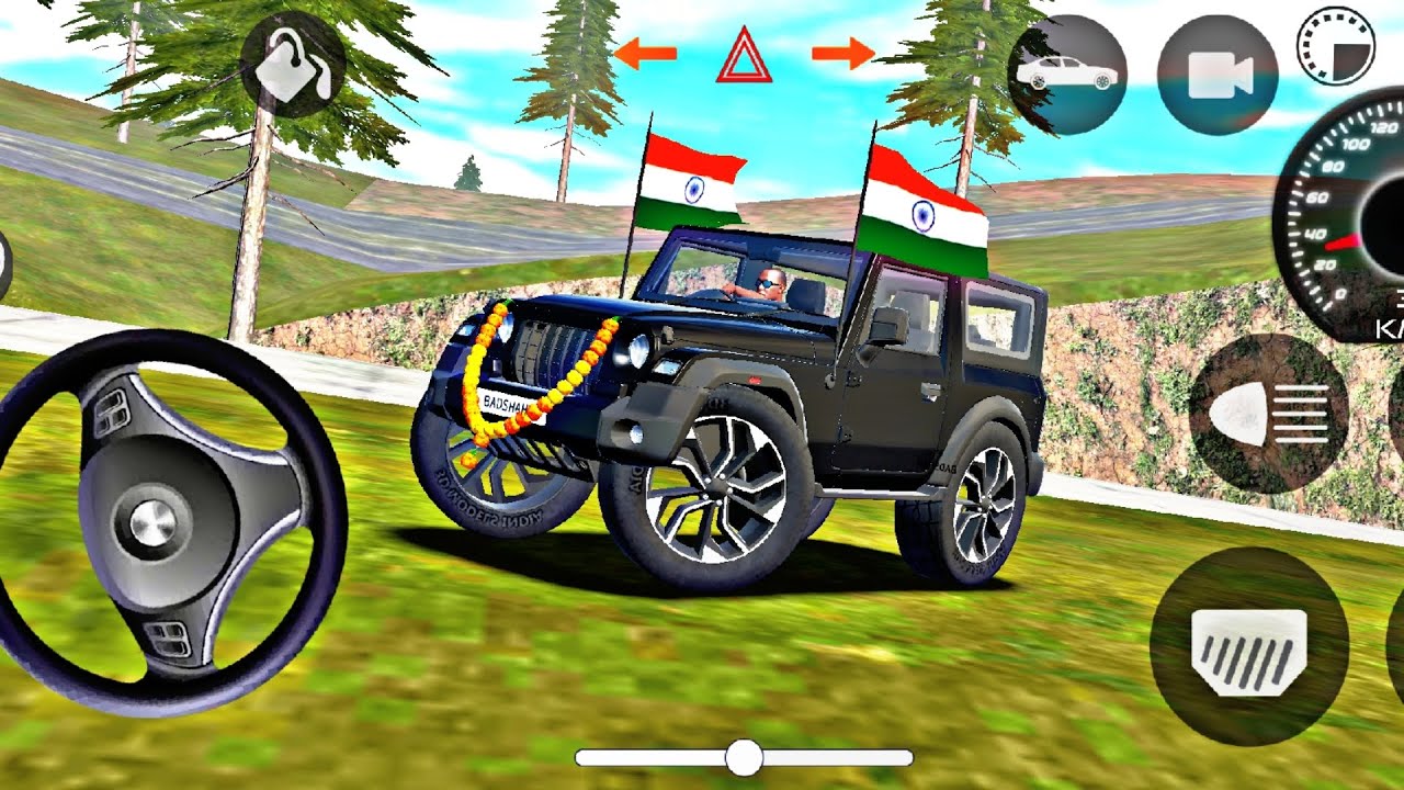 🚘 Indian Car Simulator 3D 😱 | Realistic Indian Thar Drive | Open World Car Game Gameplay