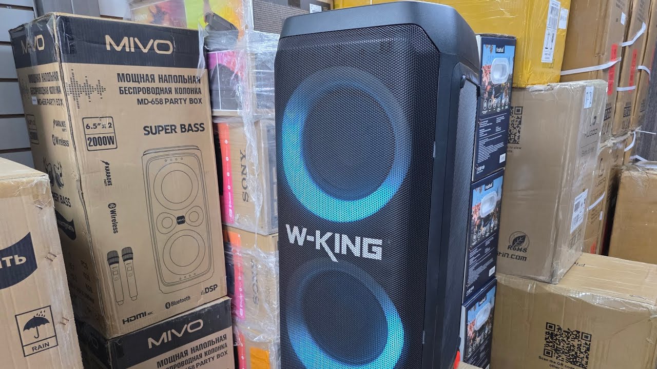 W-King T 12 обзор расспаковка 🔥Мощная портативная акустическая система 👍 Для заказа ⬇️ 🛒 