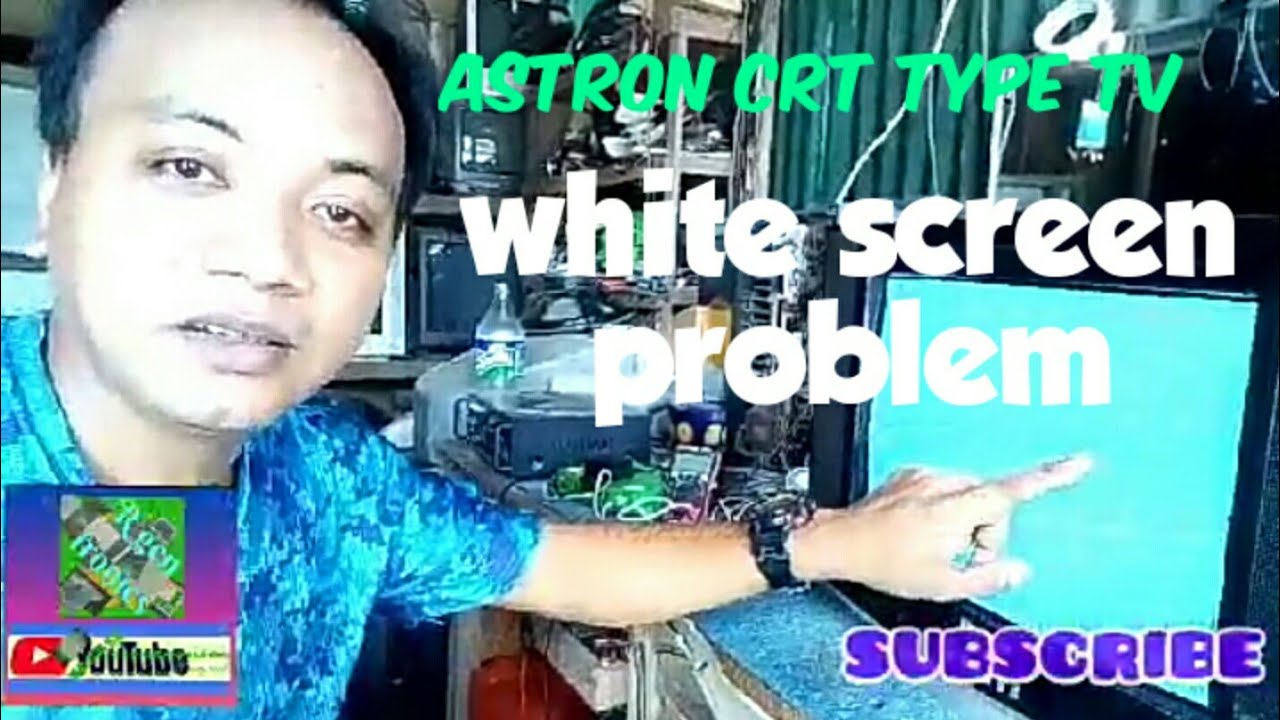 Astron crt tv white screen problem, fix and tutorial,(tagalog)