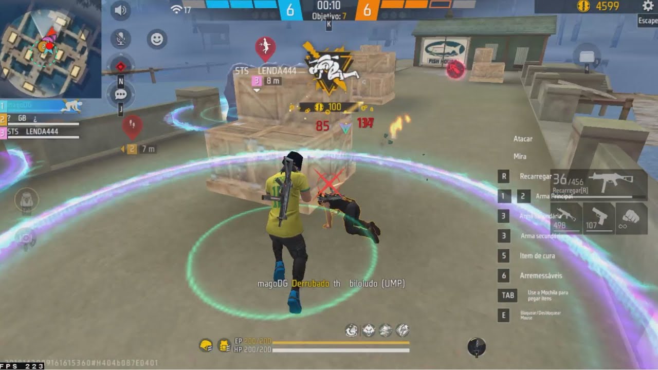 HIGHLIGHTS EM 4x4 APOSTADO NO x86! 🥋🎆 Highlights Free Fire XEON 2680 V4 E RX 580