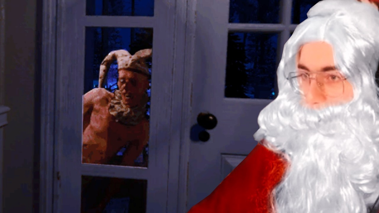Santa allein zu Hause...