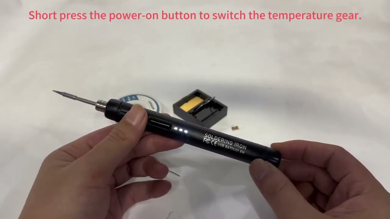 Mini soldador USB peque&ntilde;o, juego de soldador port&aacute;til para el hogar,