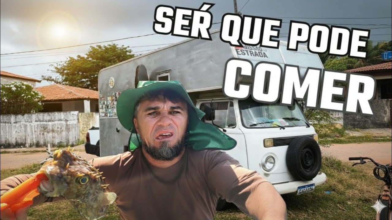  pescaria de baiacu e cozinhar no motorhome 