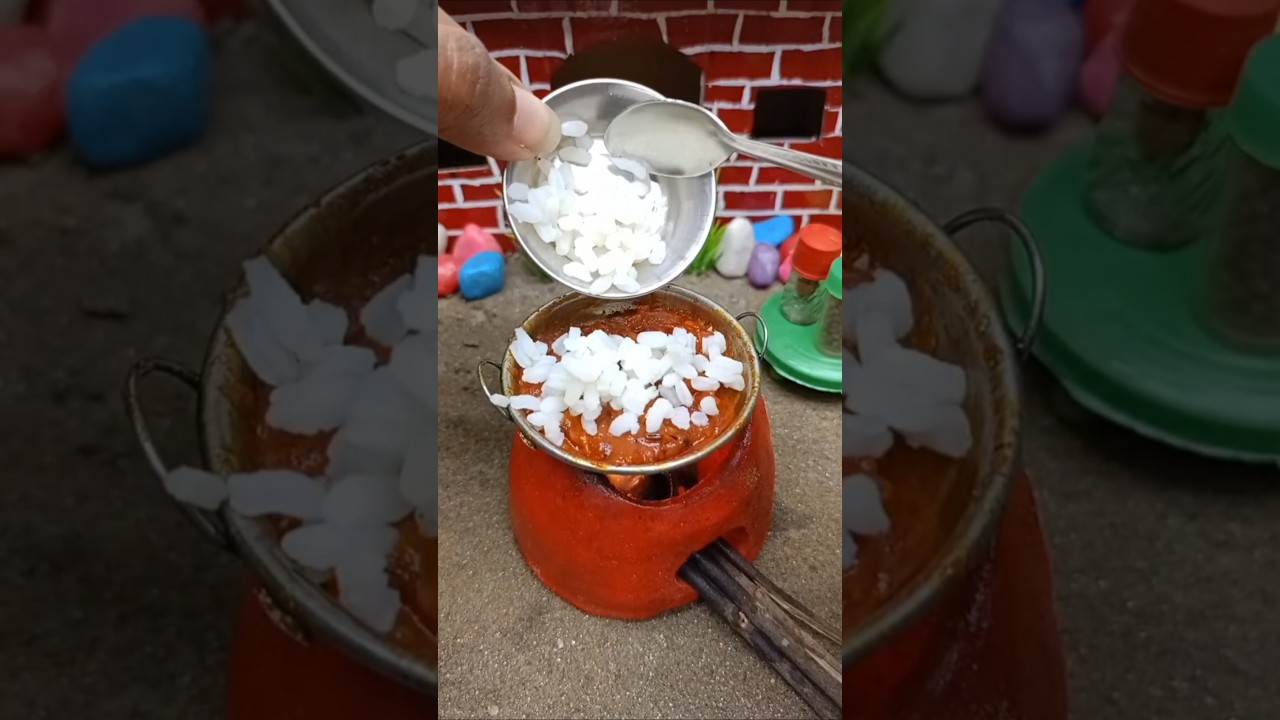 Miniature Tomato Rice 🍅#kitchen #food #tomatorice #shortvideo