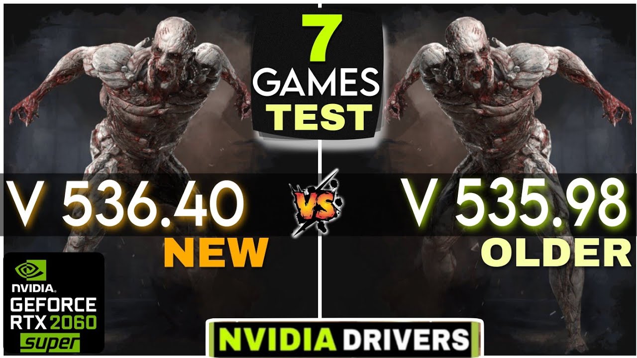 Nvidia Drivers (536.40 vs 535.98) | Nvidia 536.40 New Update | 7 Games Test | ft. RTX 2060 Super