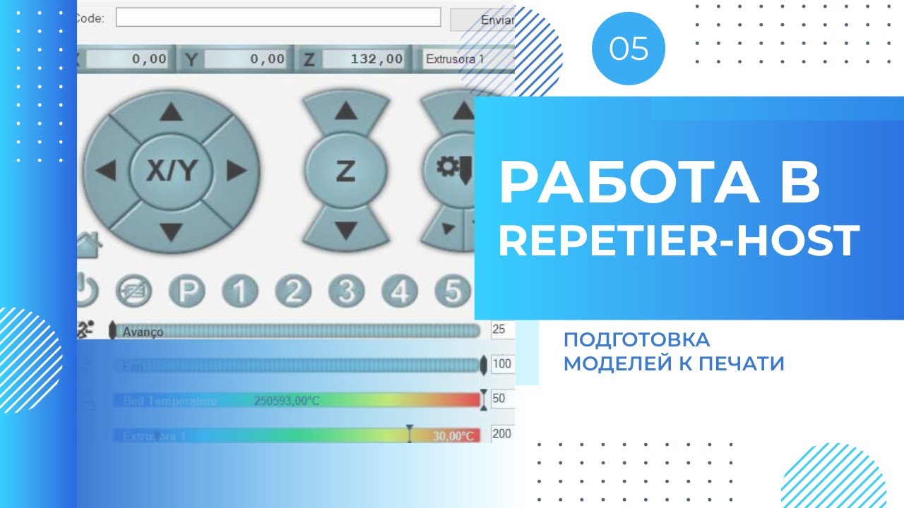 5.(От 3D модели до Робототехники) Работа в Repetier-Host &mdash; подготовка моделей к печати