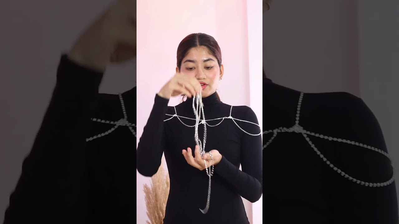 Styling rhinestone body chains from gplt.in