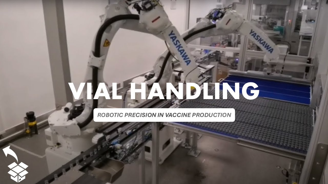Efficient Vial Handling: Robotic Precision in Vaccine Production