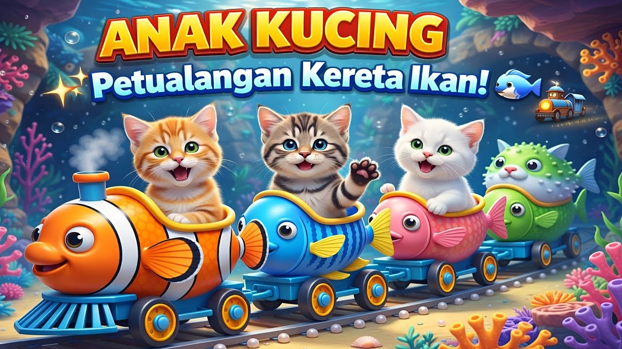 LAGU ANAK 🇮🇩 ANAK KUCING MEONG MEONG - KITTEN SONG - LAGU ANAK BALITA VIRAL