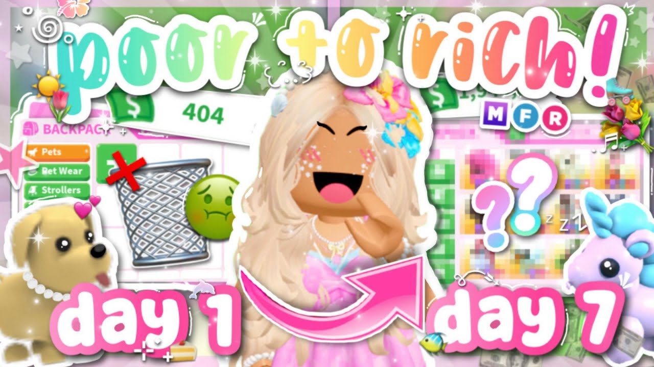 Starting OVER In ADOPT ME *FULL 7 Days!*🌺☀️|| NightxStxrs