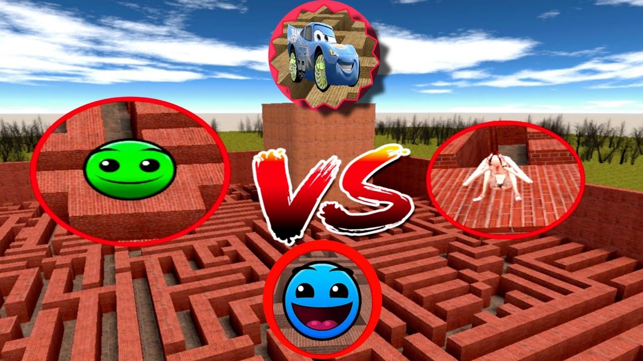 SCP 096 VS ALL LOBOTOMY DASH AND MC IN MAZE #Tx gaming sagor #garrysmod