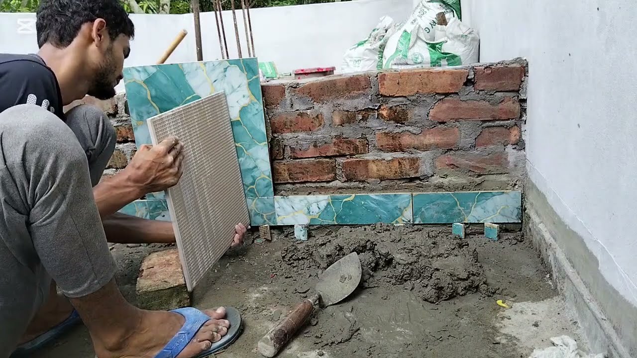 16x16 Ceramic Tiles | Perfect Swimming Pool Fitting & Finishing 💦✨