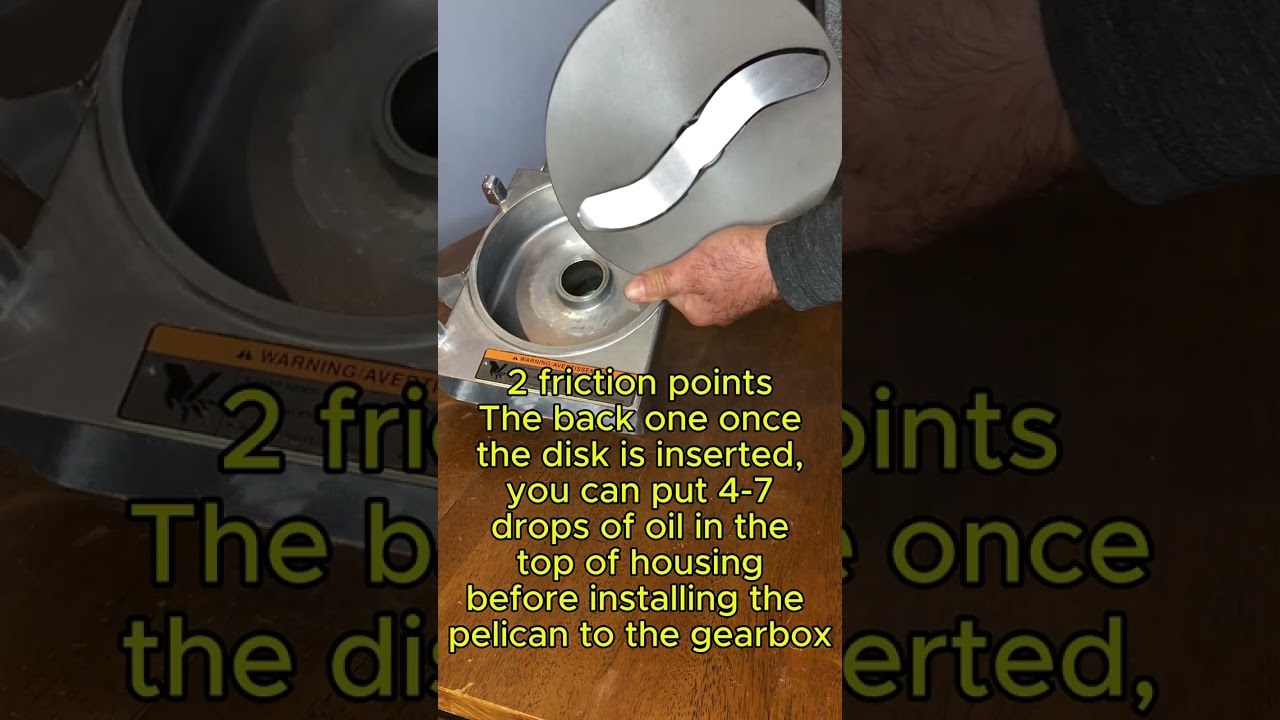 Hobart VS9 -12  how to use Pelican Head Attachment Slicer Chopper Grinder VS 9