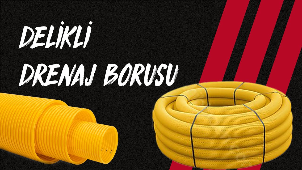 Delikli Drenaj Borusu
