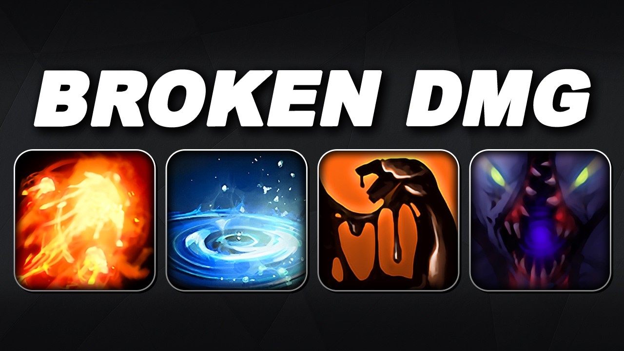 BROKEN DAMAGE Sticky Napalm + Liquid Frost + Crippling Fear | Dota 2 Ability Draft