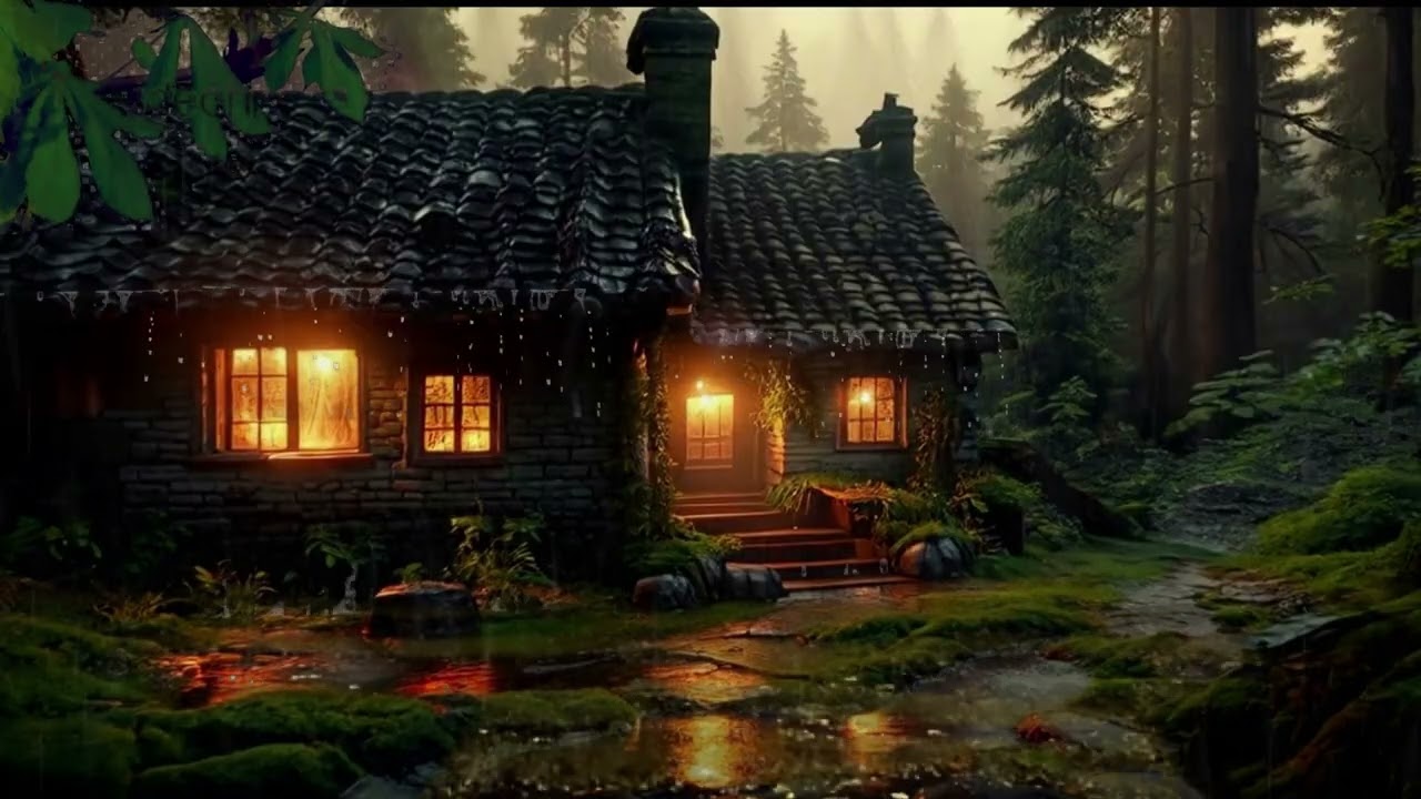 Rain Sounds for Instant Sleep. Cozy Forest Hideout • Deep Sleep Sound Therapy