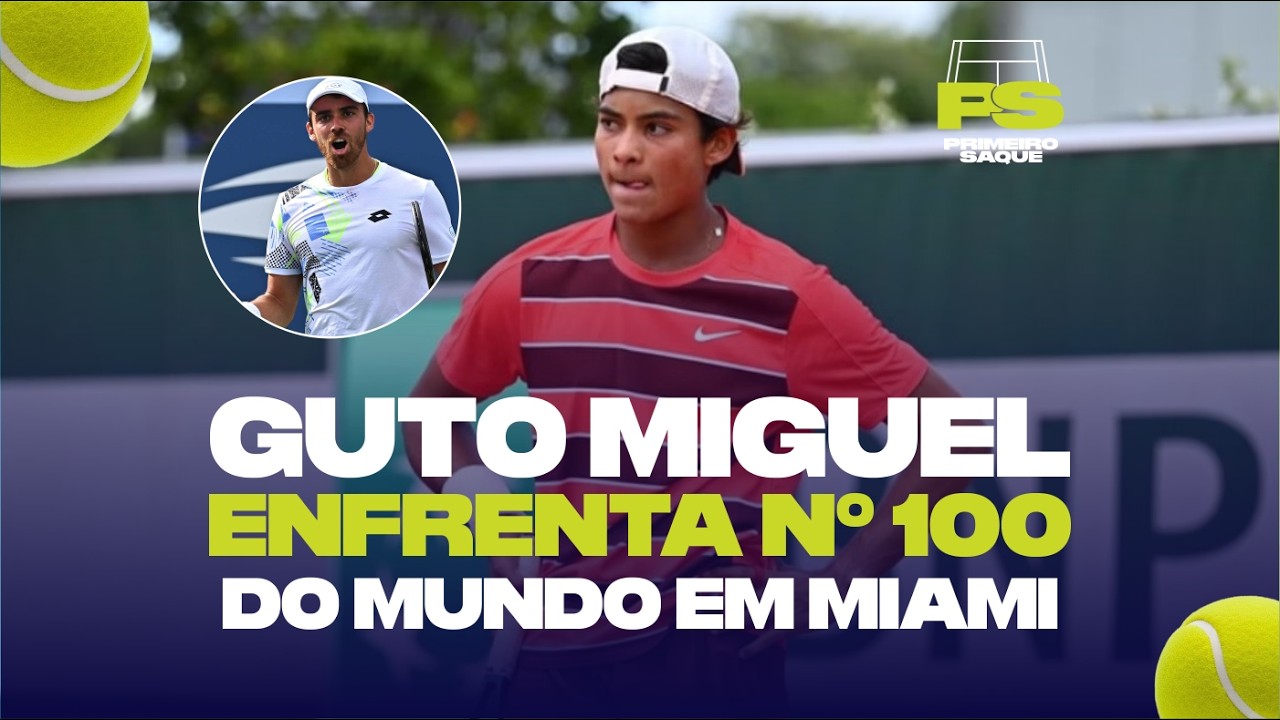 GUTO MIGUEL ENFRENTA 103 DO MUNDO NO QUALI DO MIAMI OPEN #tennis #gutomiguel #masters1000