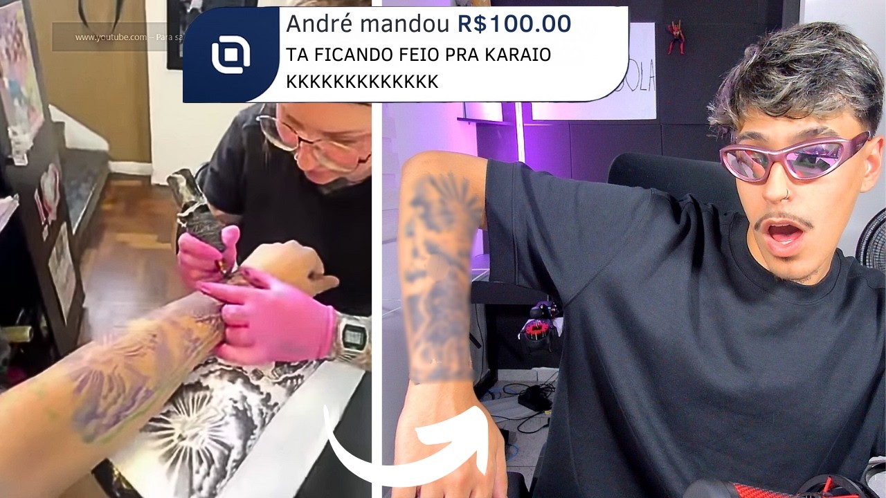 Xiteyy Indo Fazer a PRIMEIRA TATUAGEM KKKKK DOEU MUITO