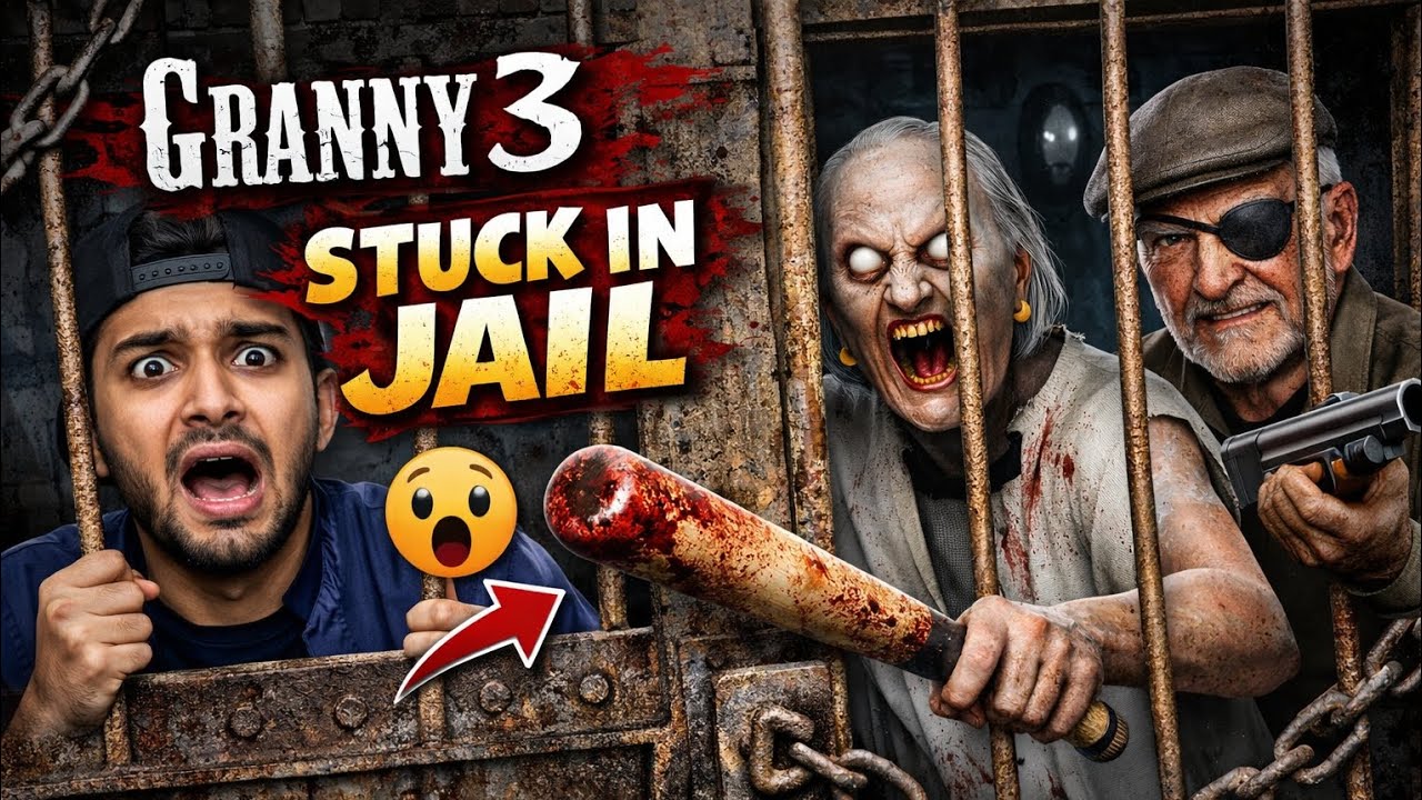 Granny 3 Horror Gameplay 🔥 Stuck in Jail Escape Challenge 