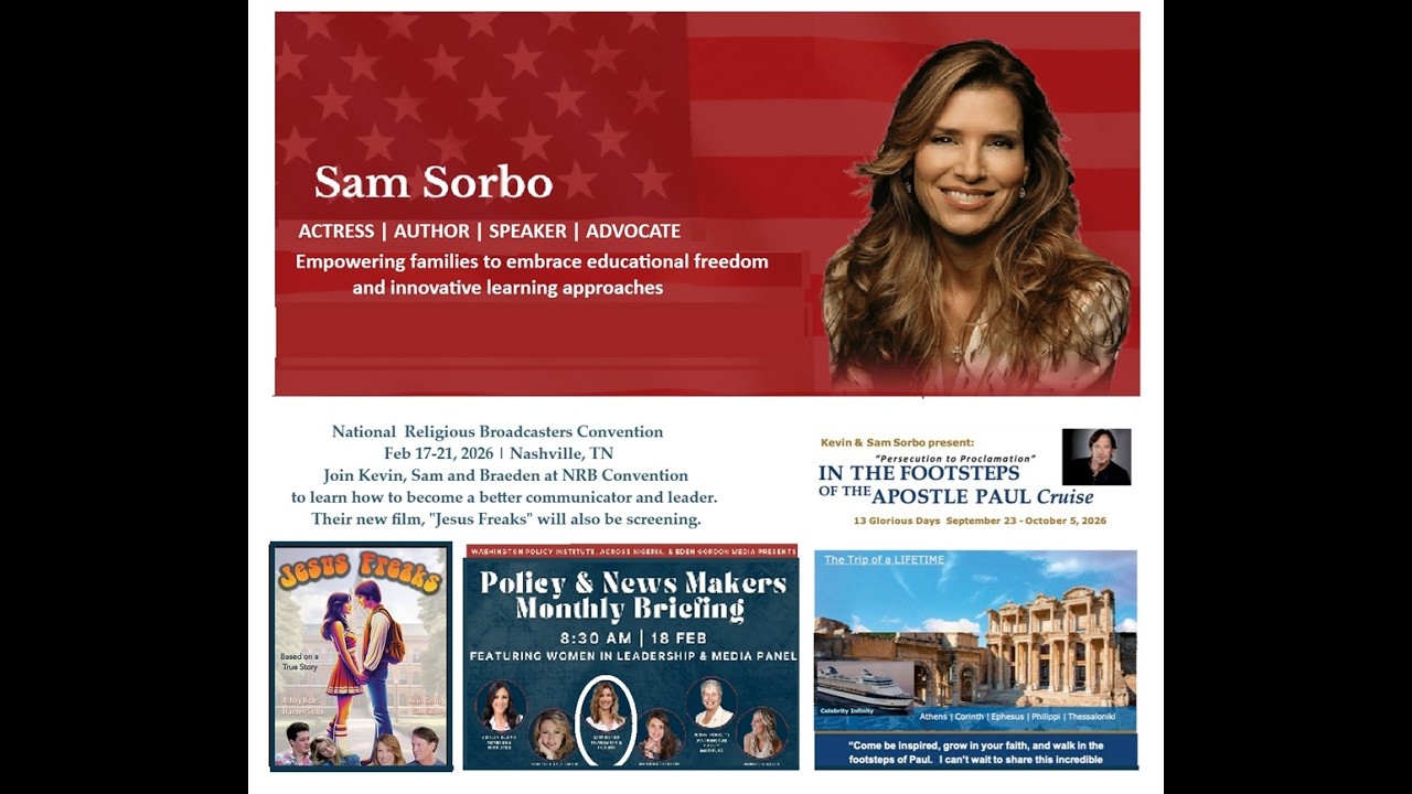 MEET SAM SORBO, ACTRESS, AUTHOR, SPEAKER AND ADVOCATE