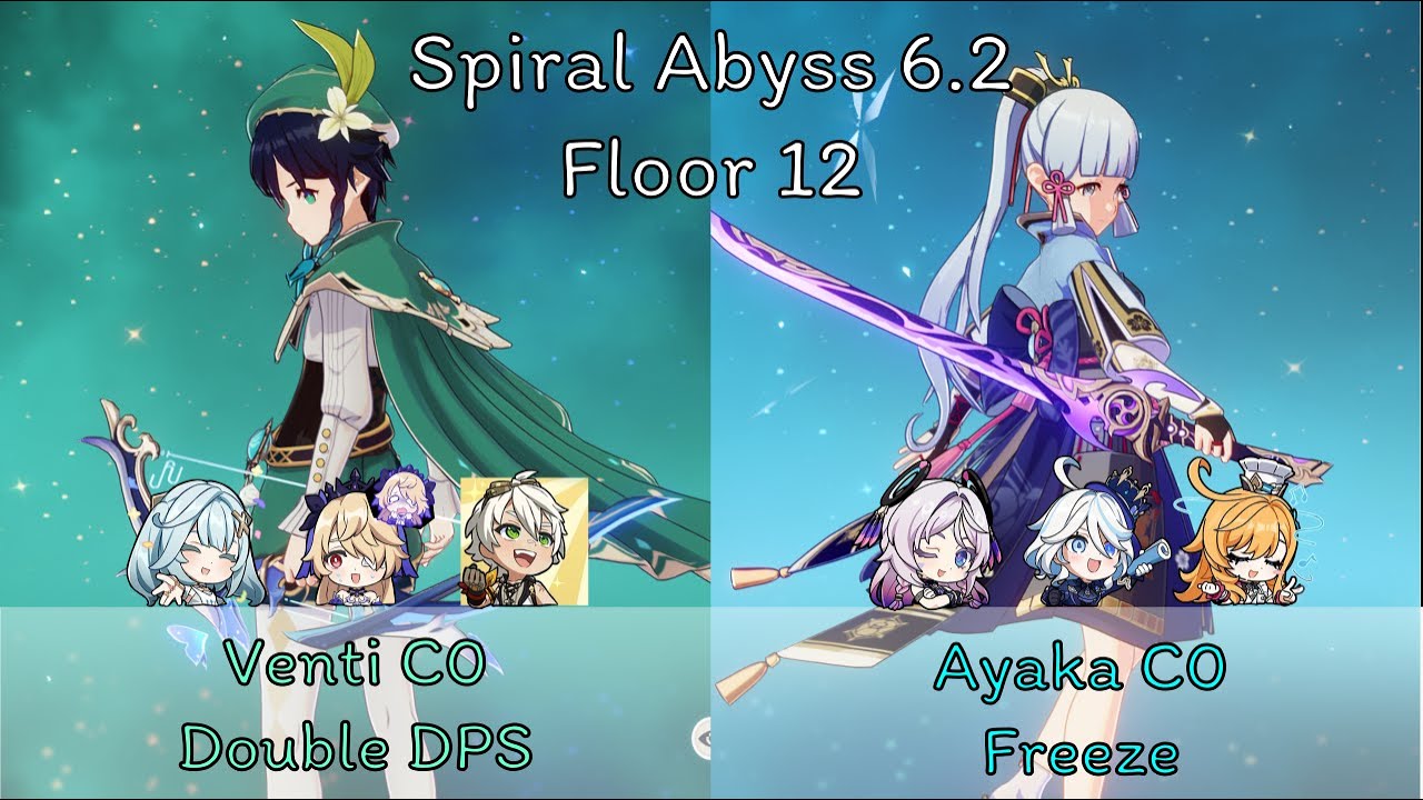 Venti C0 Overload & Ayaka C0 Freeze | Spiral Abyss 6.2 | Gneshin Imapct