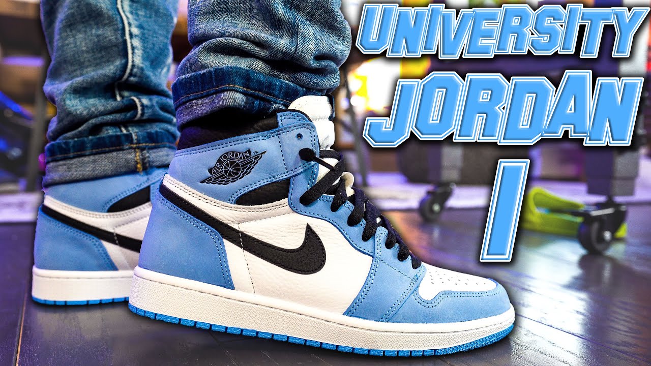 2021 AIR JORDAN 1 UNIVERSITY BLUE ОБЗОР И ПЕШКОМ!!!