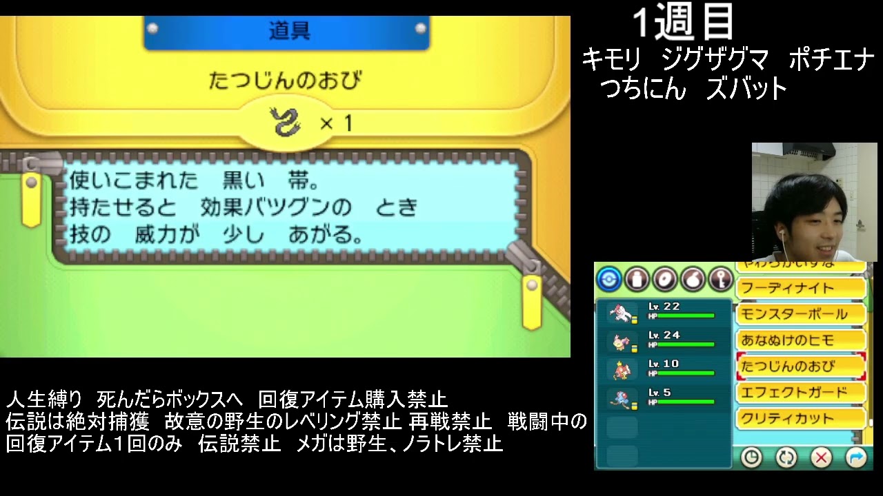 ポケモンORAS人生縛り バッヂ2個目