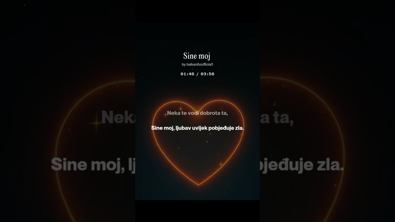 BALKANITO -  SINE MOJ  (Official Lyric Video)