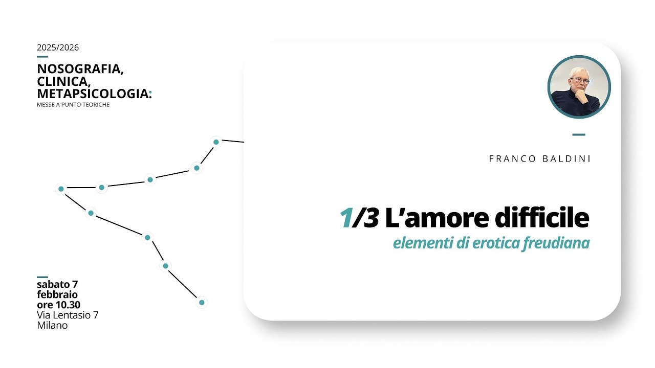 1/3 L'amore difficile - elementi di erotica freudiana | Franco Baldini