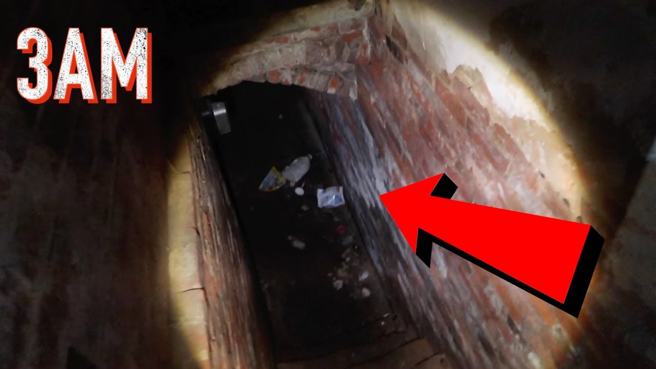 3AM OVERNIGHT CHALLENGE IN A HAUNTED BASEMENT! (SCARY!)