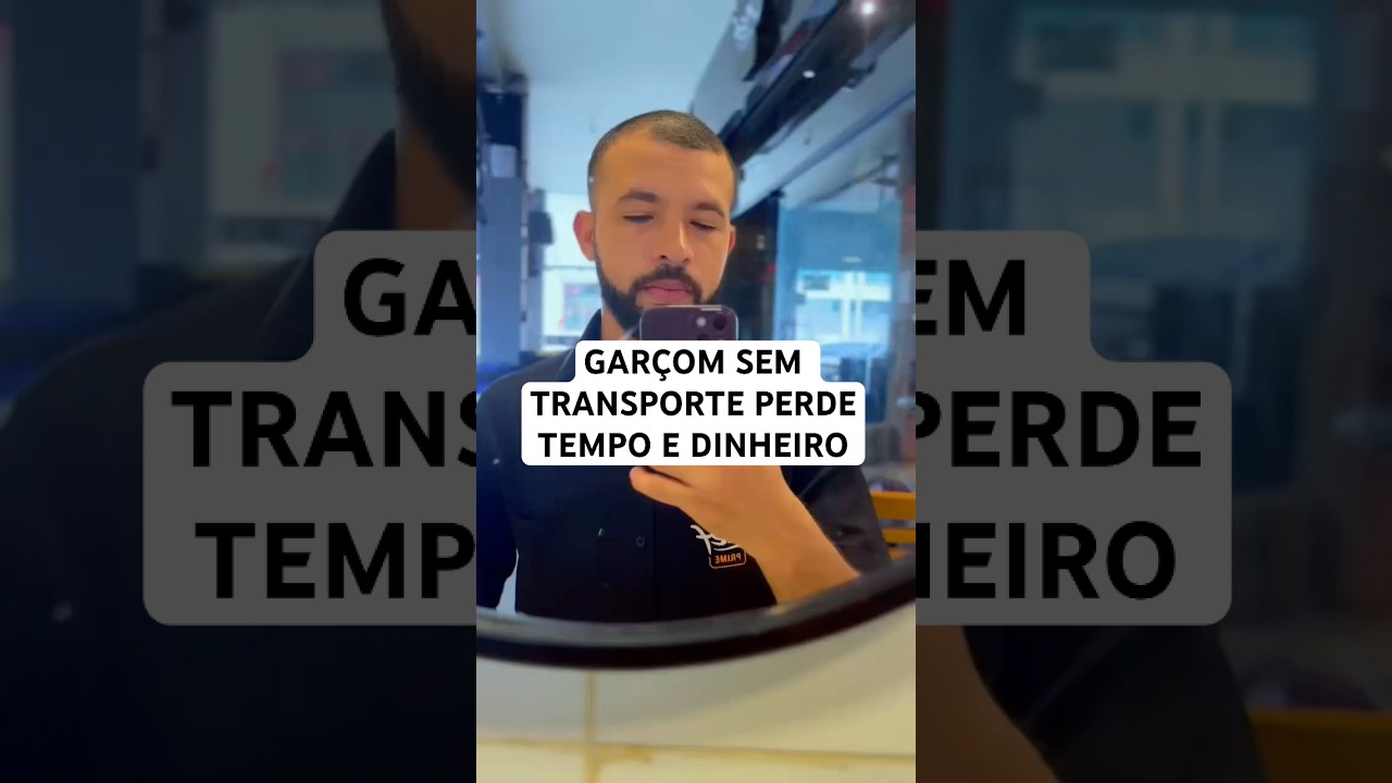 Garçom sem transporte perde tempo e dinheiro 