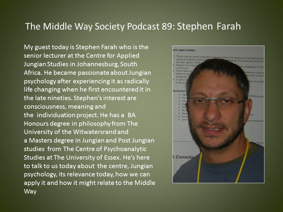 Stephen Farah on Carl Jung and the Centre for Applied Jungian Studies