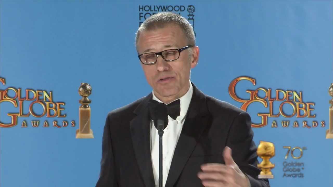 Christoph Waltz - backstage interview - Golden Globes 2013