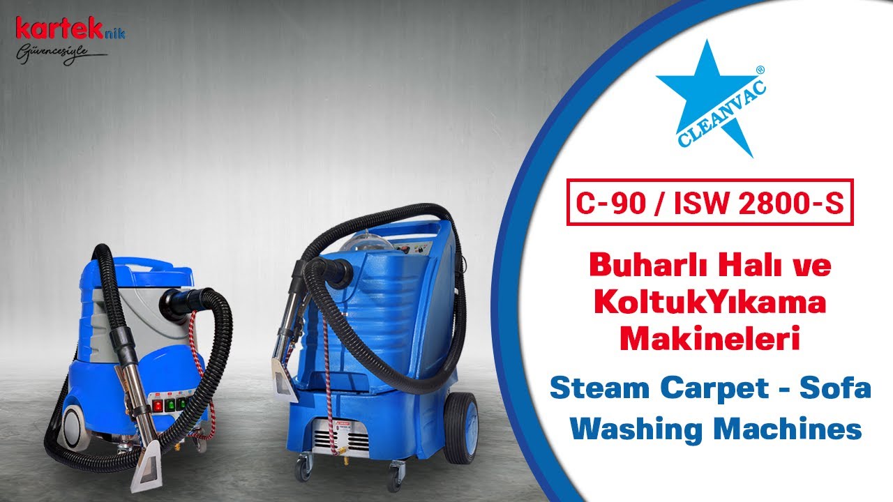CLEANVAC C-90 / ISW 2800S BUHARLI HALI - KOLTUK YIKAMA MAKİNELERİ / CLEANVAC STEAM CLEANİNG MACHİNE