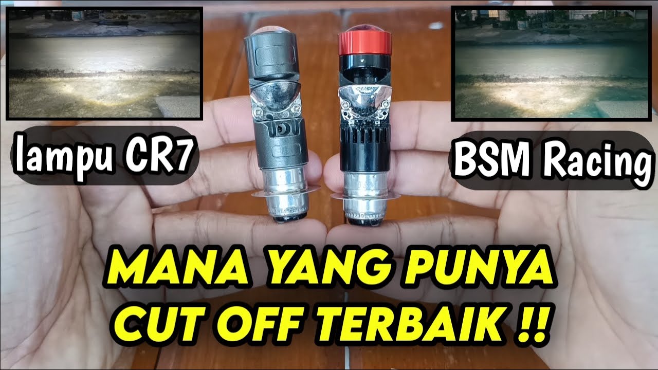 CUT OFF TERBAIK 🔥 Lampu H6 pnp bebek dan matic punya cut off lampu h6 bsm racing lampu h6 cr7