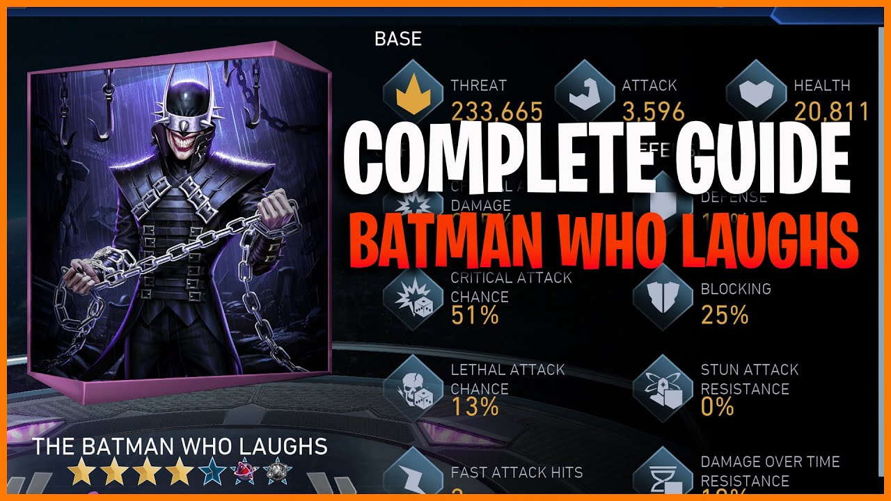 Injustice 2 Mobile | Complete Guide Batman Who Laughs | Character Guide