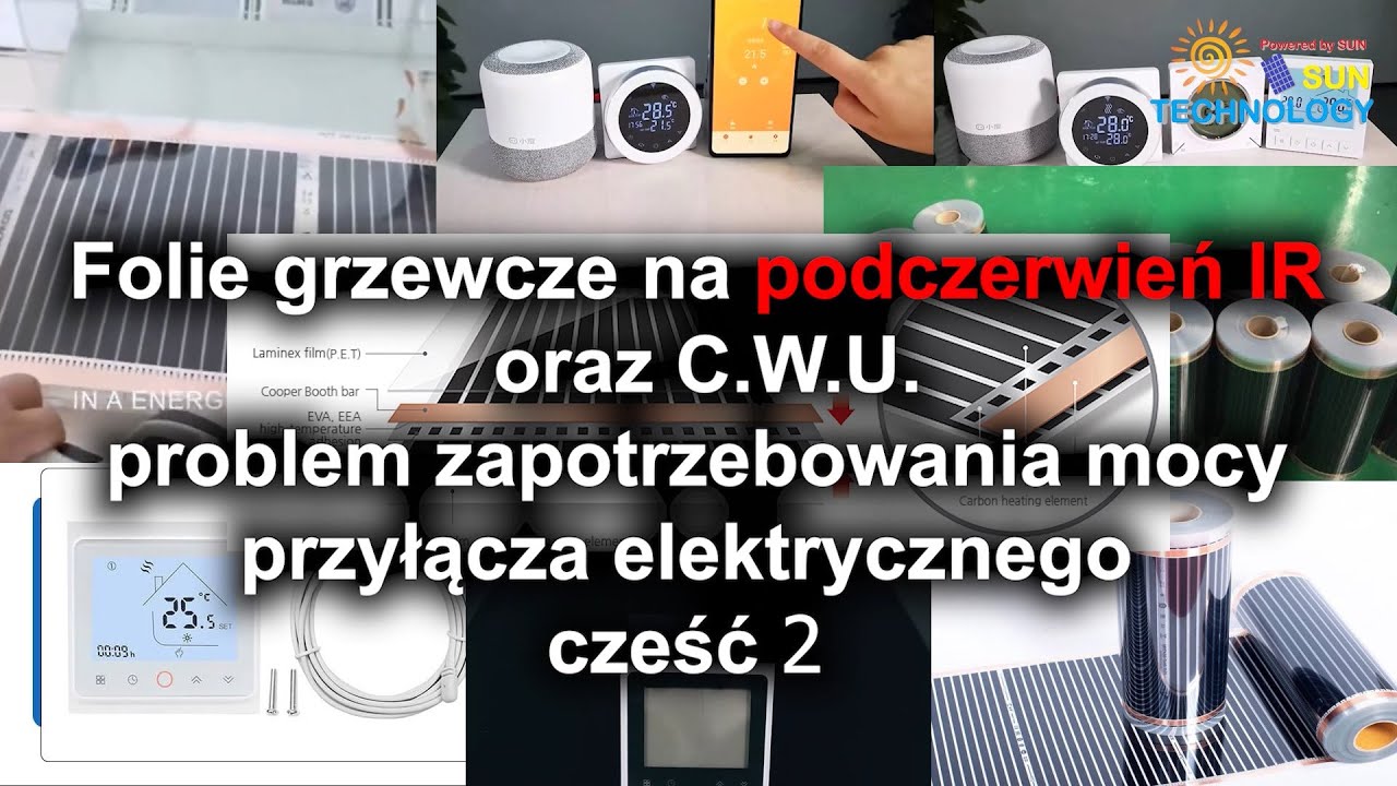 Folie grzewcze na podczerwień IR - część 2 - MOC PRZYŁĄCZA