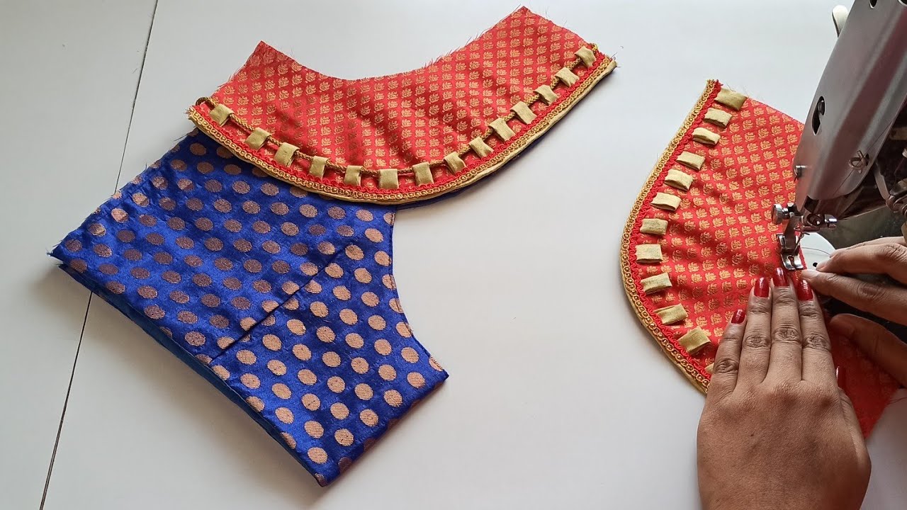 Model Blouse Neck Designs | Blouse Design Back Neck Cutting And Stitching | Model Silk Saree Blouse