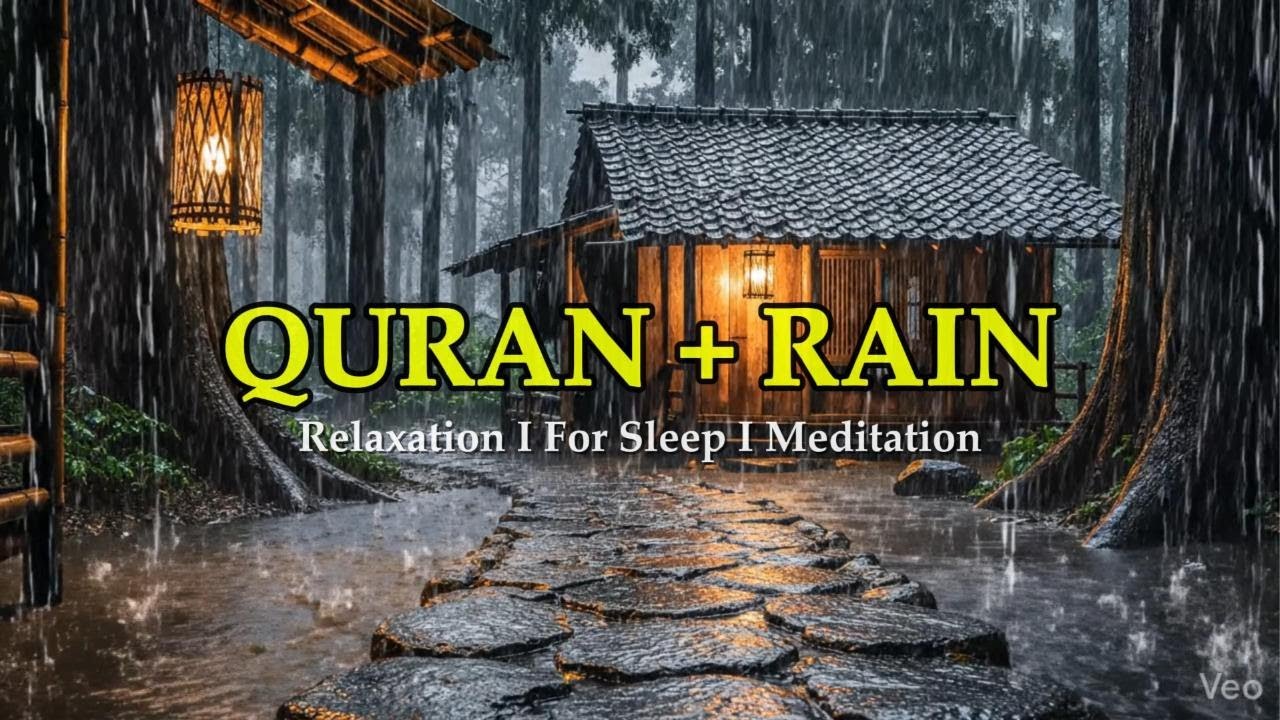 Quran Recitation with Rain Sounds — Relax Your Heart & Clear Your Mind