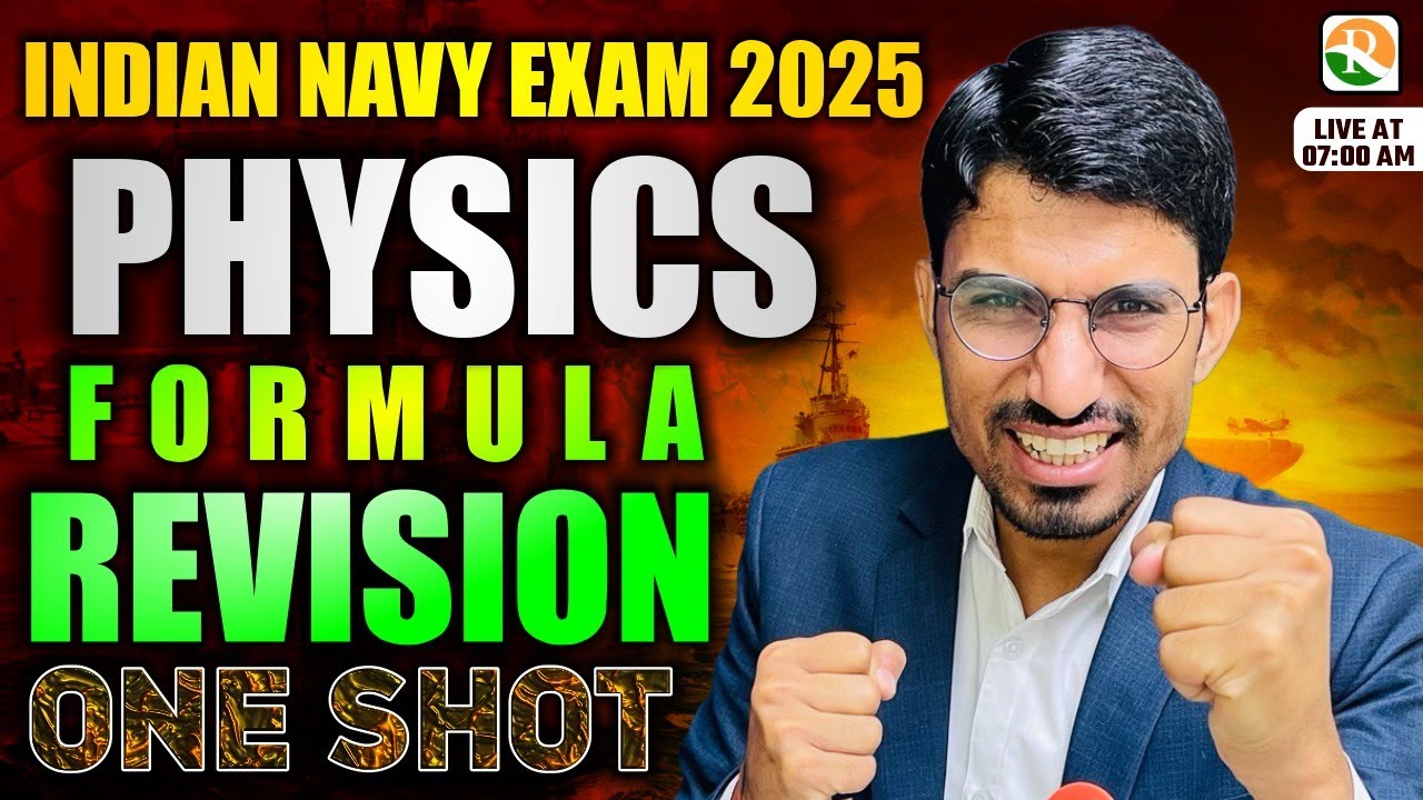 Navy SSR & Medical Assist. Physics Complete Formula Revision // Navy SSR Physics Formula One Shot