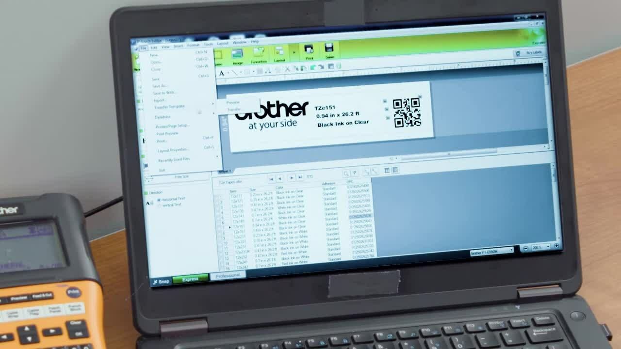 How to Transfer Label Designs from P-touch Editor to an EDGE Labeler