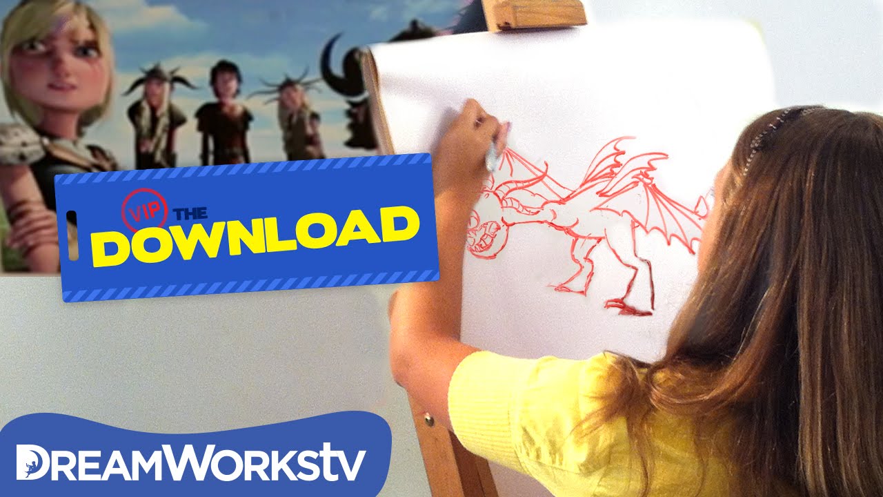 How to Draw a Dragon with DreamWorks Animation Artist | THE DREAMWORKS DOWNLOAD