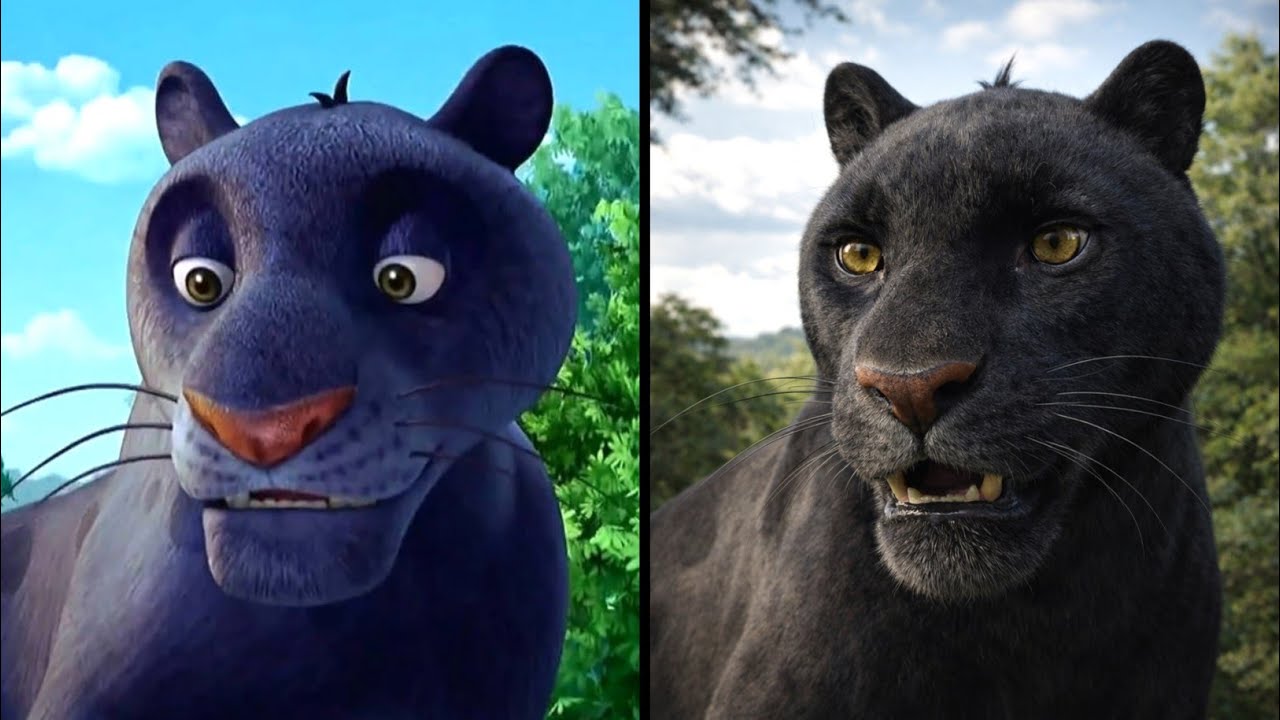 The Jungle Book cartoons Characters In Real Life 