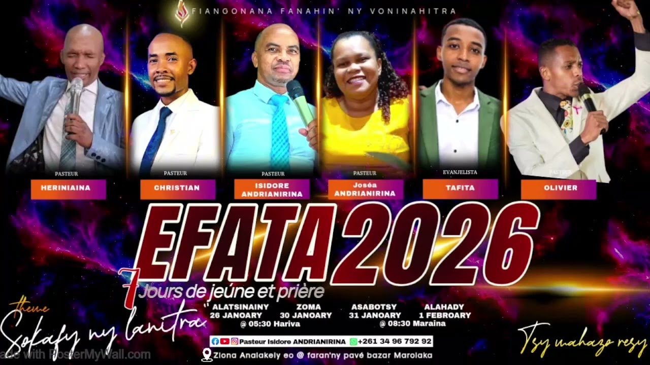 NY ANTONY MAMPAHOMBY NY OLONA IRAY MIARAKA AMIN'ANDRIAMANITRA PASTEUR OLIVIER, FV ANTSIRABE